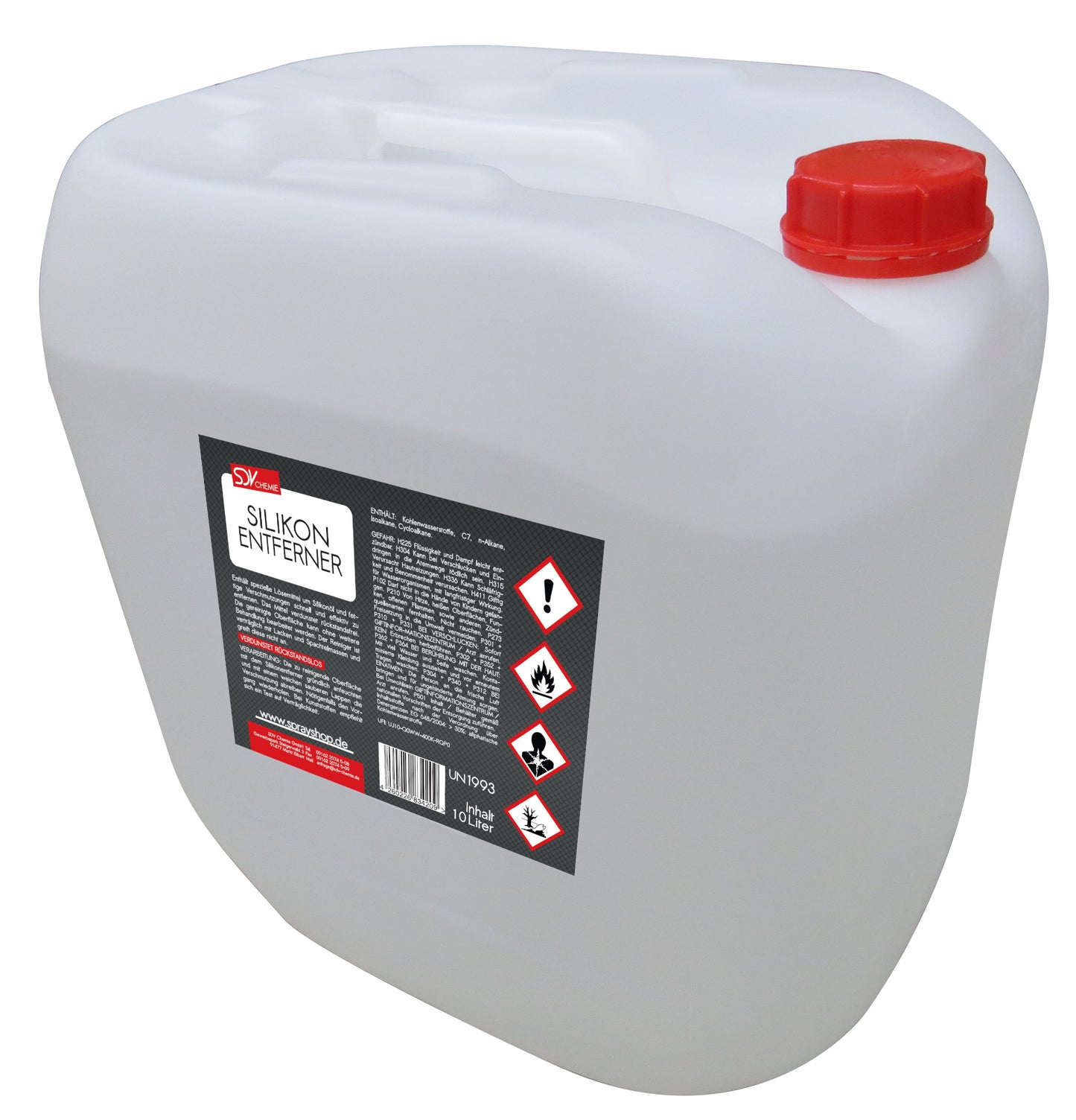 Silikonentferner 1x 10 Liter Kanister mit DIN 51 Gewinde