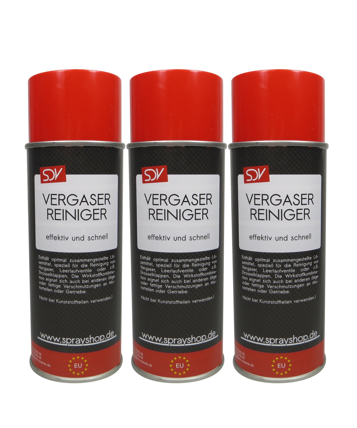 Vergaserreiniger 3x 400ml Drosselklappenreiniger Düsenreiniger