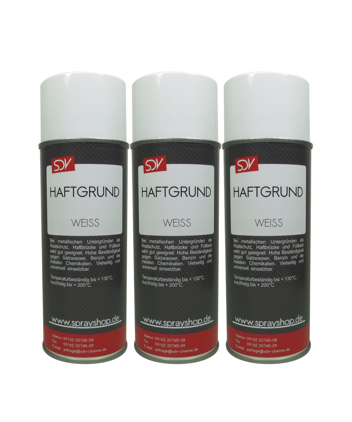 Haftgrund weiss 3x 400ml Acryl Grundierung weiß Rostprimer