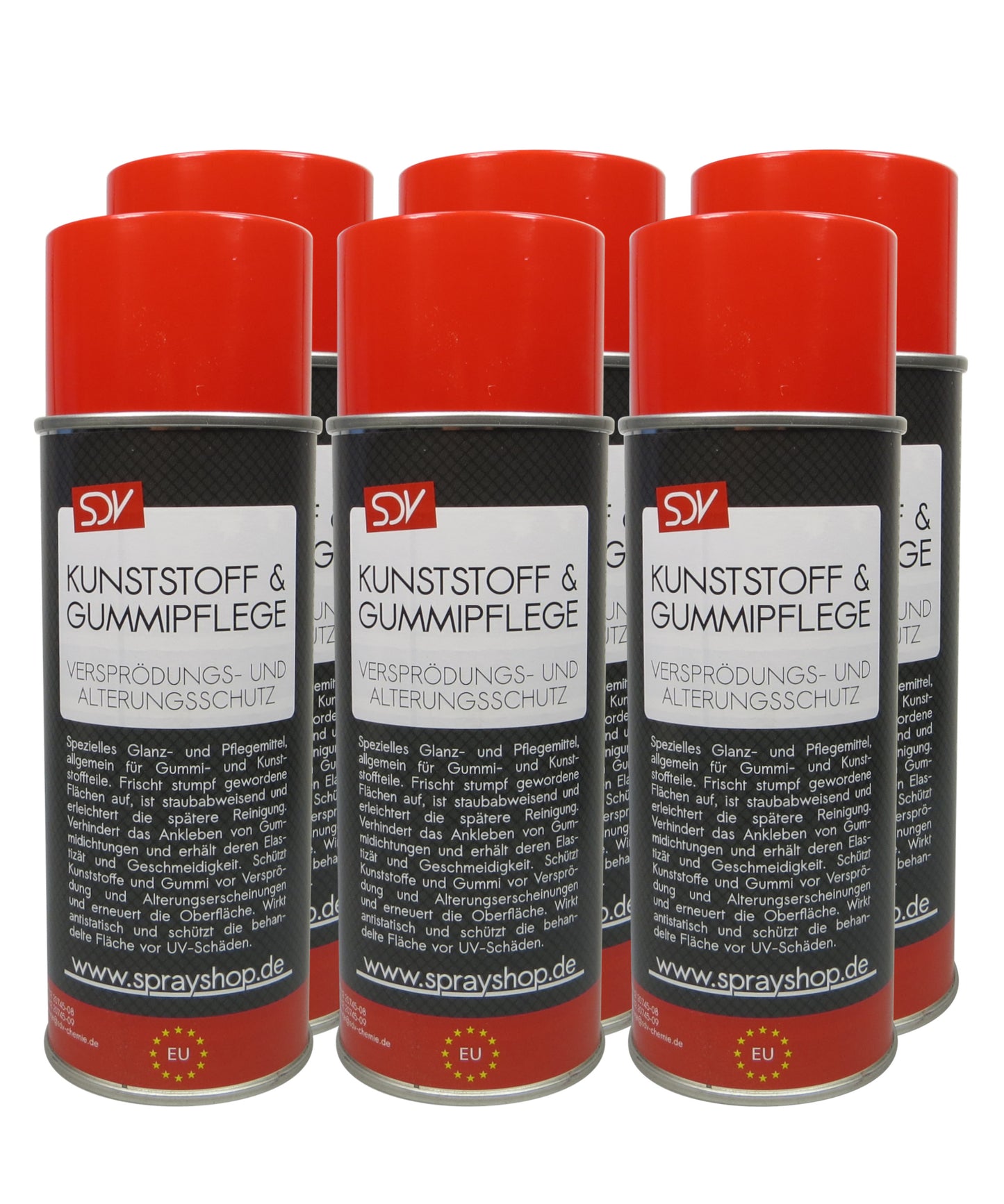 Kunststoff- u. Gummipflege 6x 400ml Vinyl Reifen Pflege Auffrischer