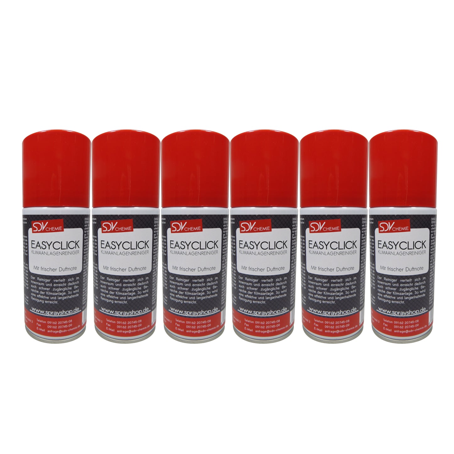 Klimaanlagenreiniger 6x 150ml Easyclick Quick Fresh Klima Click