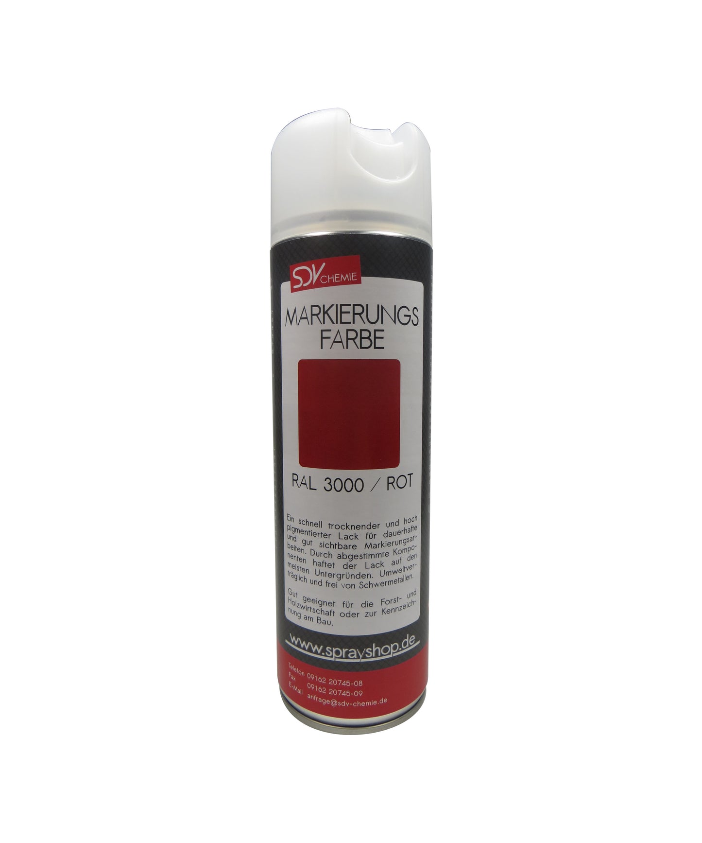 Markierungsfarbe rot 1x 500ml Markierspray Markierungsspray