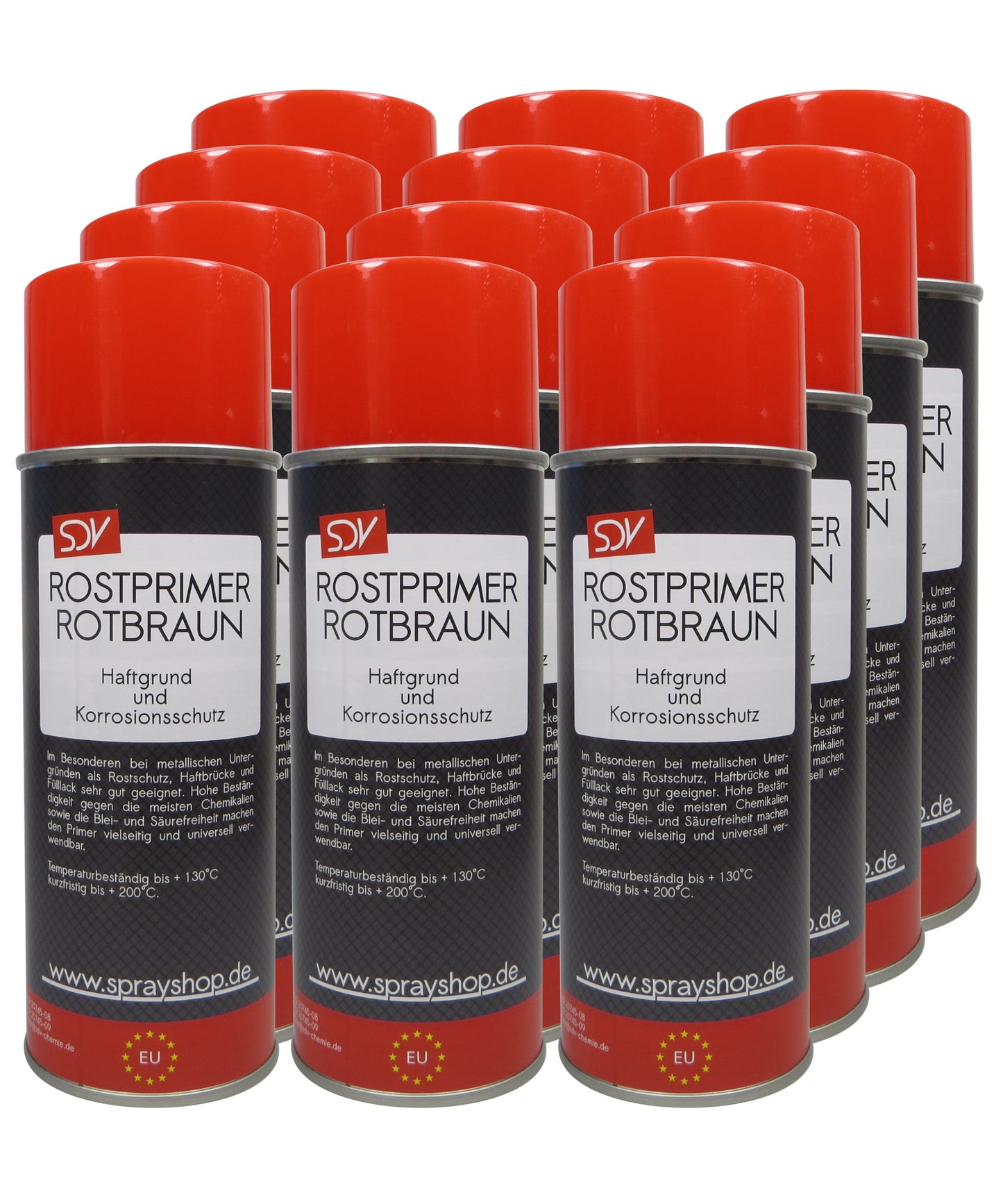 Haftgrund rotbraun 12x 400ml Acryl Grundierung Rostprimer