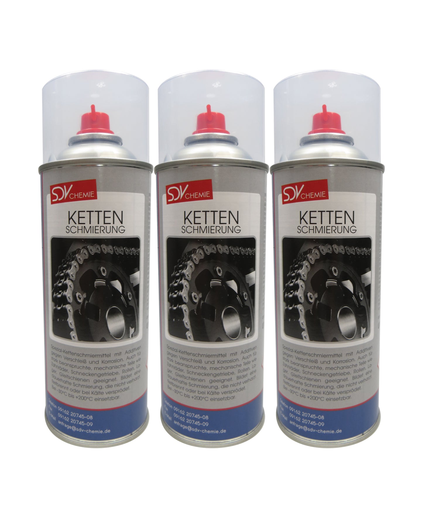 Kettenschmierung 3x 400ml Ketten Fett Pflege Spray Schmiermittel