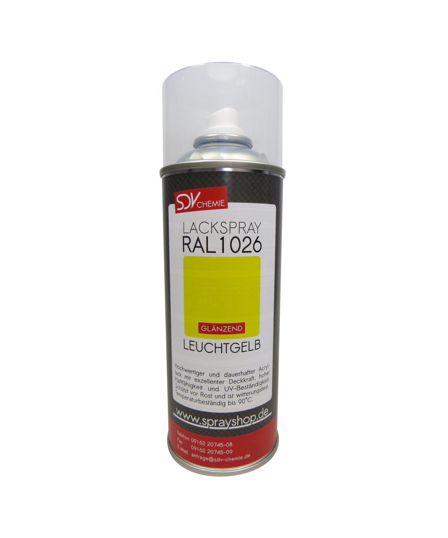 Lackspray RAL 1026 LEUCHTGELB glänzend 1x 400ml Acryllack
