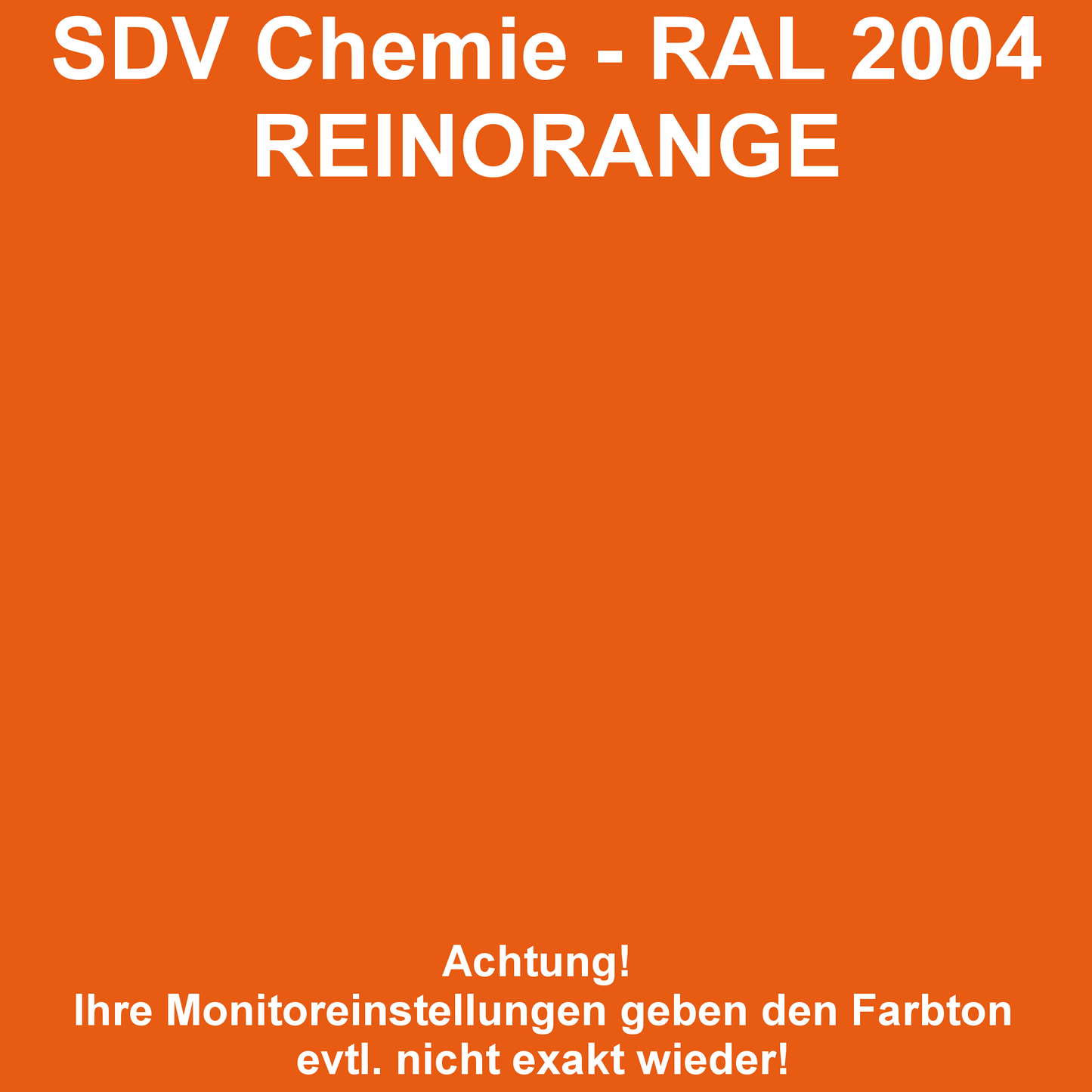 Lackspray RAL 2004 REINORANGE glänzend 3x 400ml Acryllack