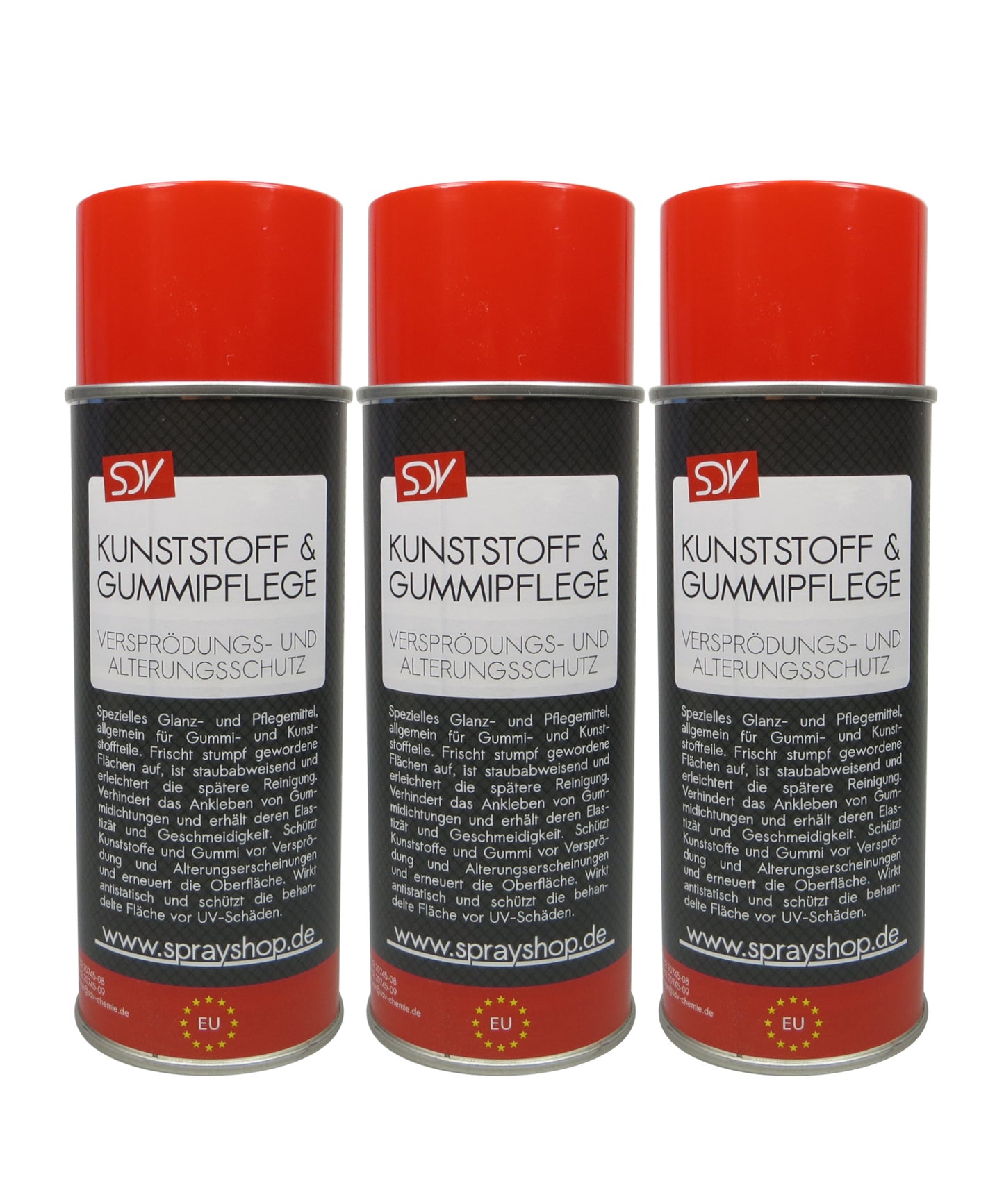 Kunststoff- u. Gummipflege 3x 400ml Vinyl Reifen Pflege Auffrischer
