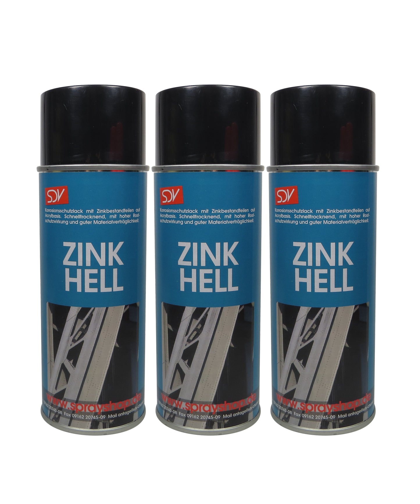 Zinkspray hell 3x 400ml Zink Alu Spray Rostschutz Grundierung