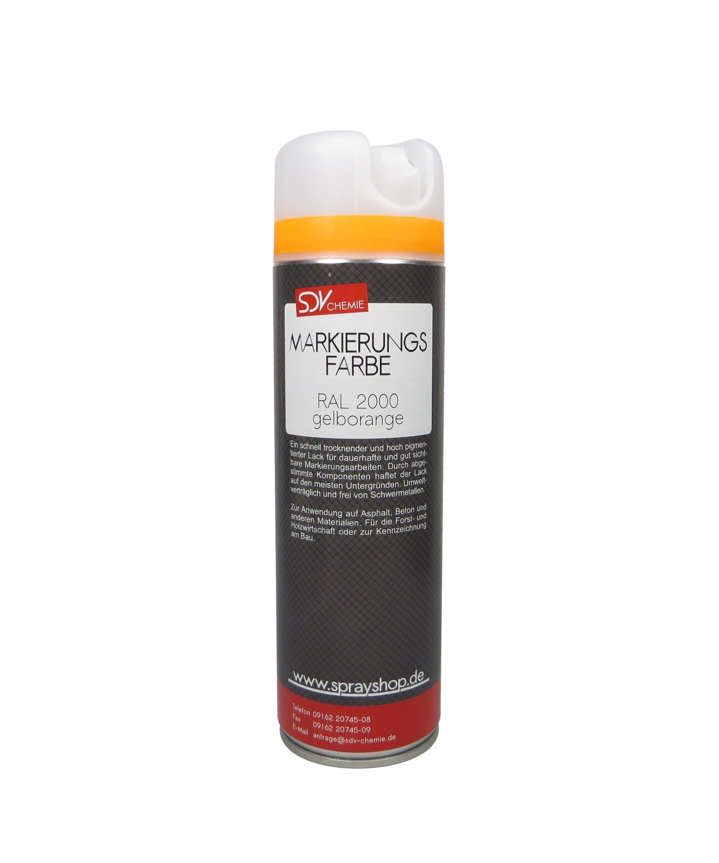 Markierungsfarbe gelborange 1x 500ml Markierspray Markierungsspray