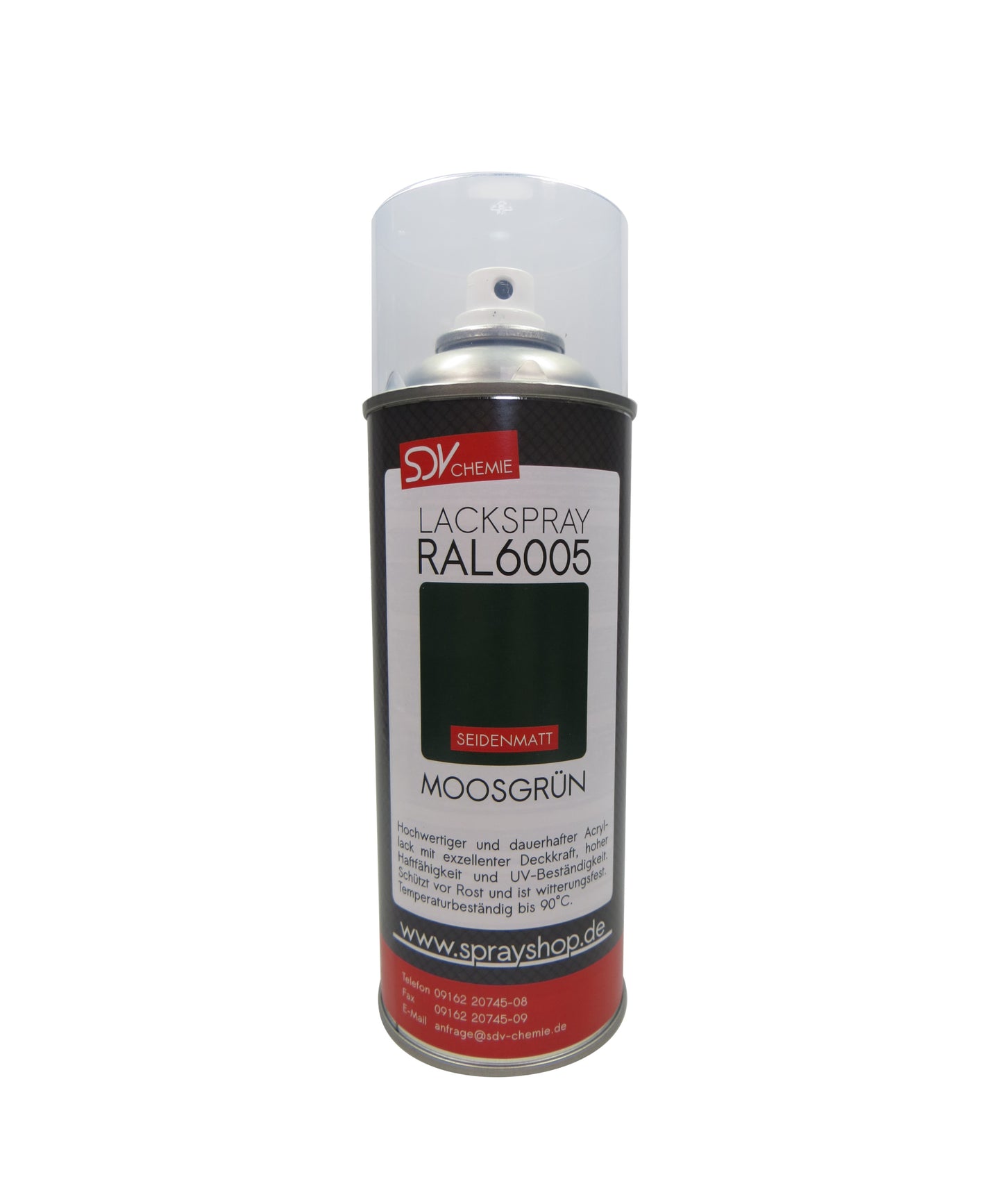 Lackspray RAL 6005 MOOSGRÜN seidenmatt 1x 400ml Acryllack