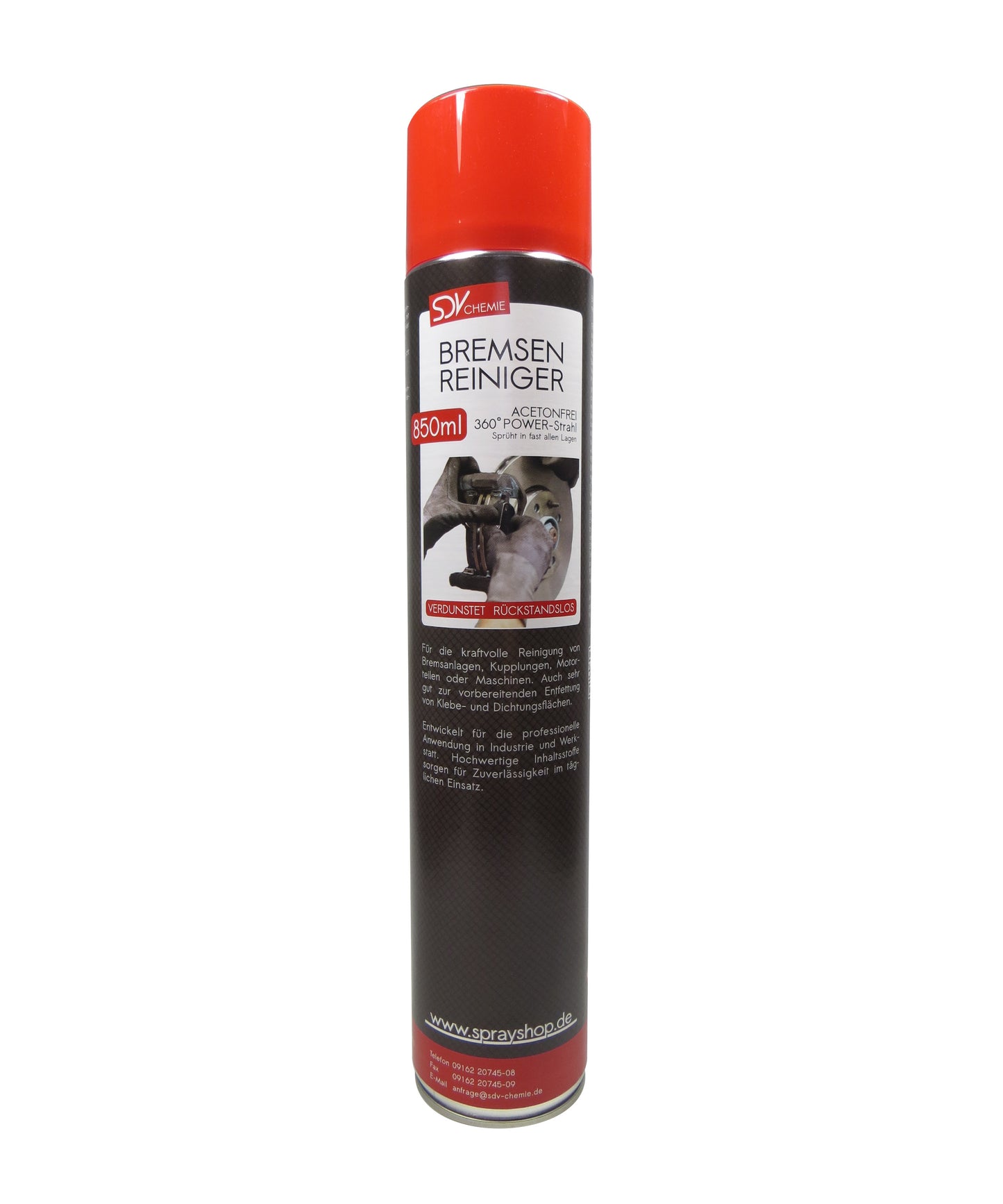 Bremsenreiniger Spray 1x 850ml POWER Brake Cleaner 360° Ventil