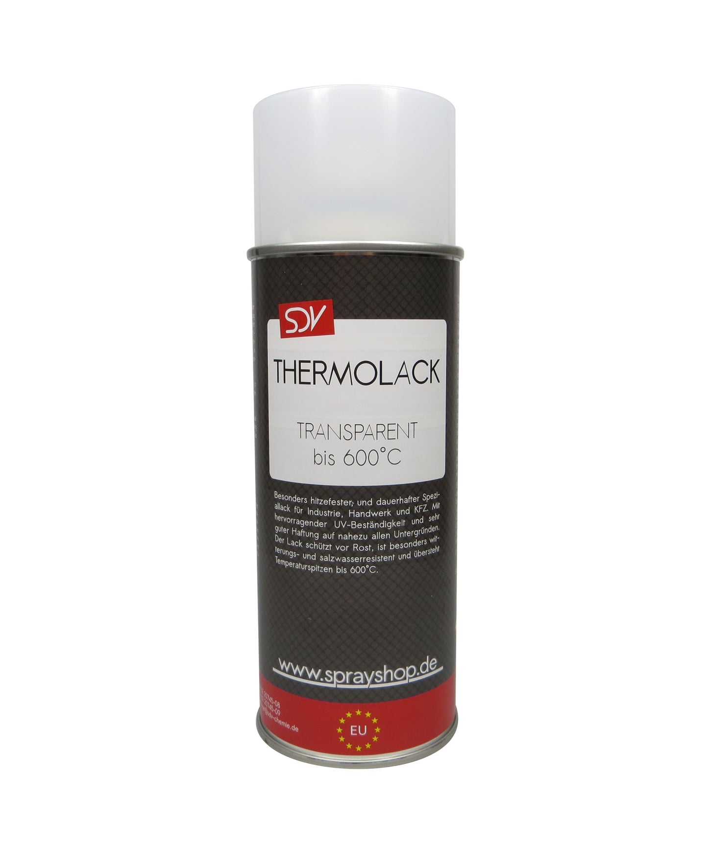 Thermolack transparent glänzend 600°C 1x 400ml Klarlack Auspufflack