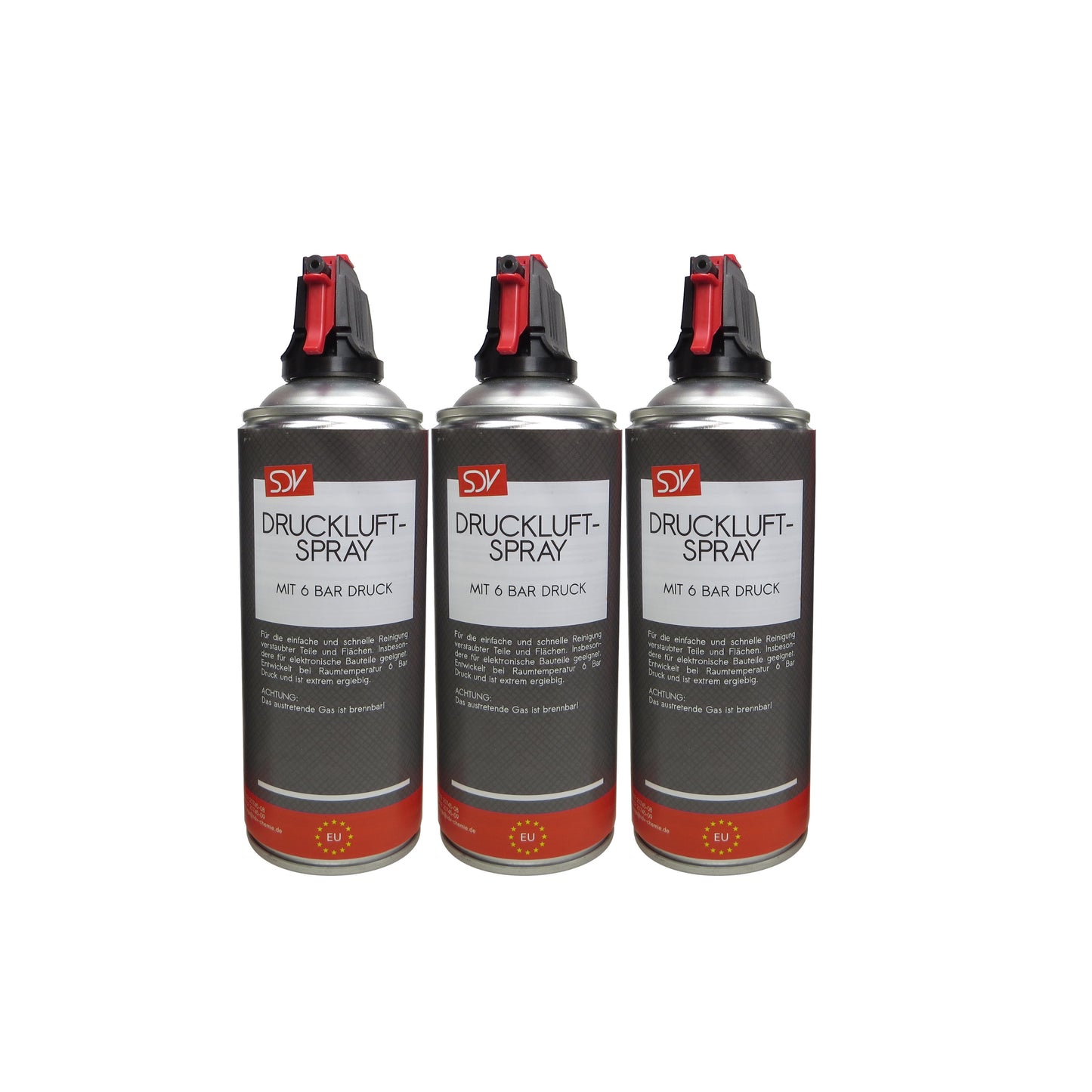 Druckluftspray ACC 3x 400ml Air Duster Druckluftreiniger