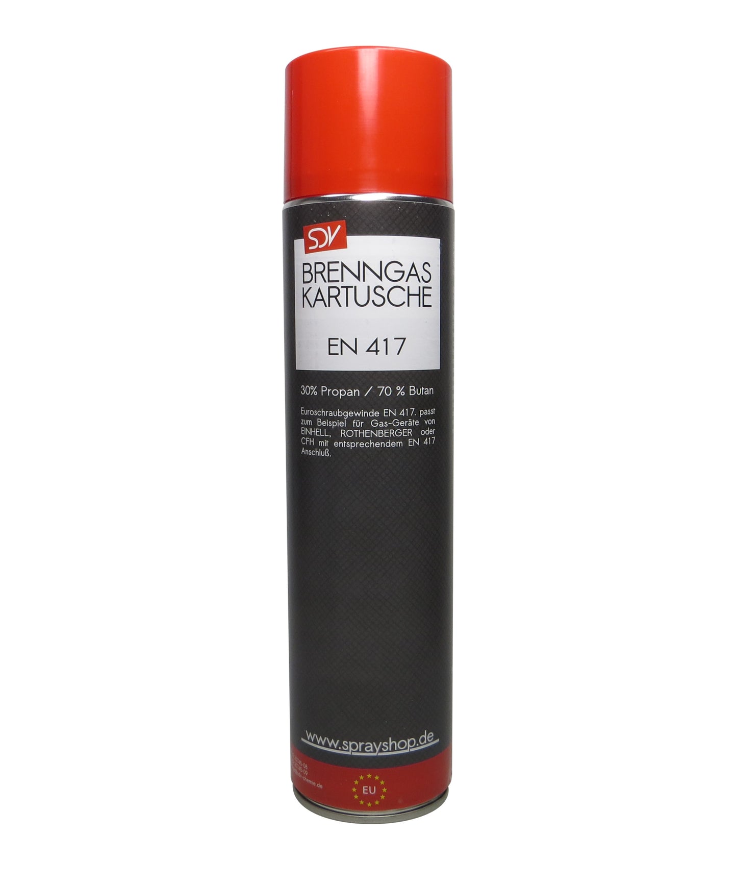 Brenngas Kartusche 1x 600ml EN417 330g Gaskartusche Universalgas