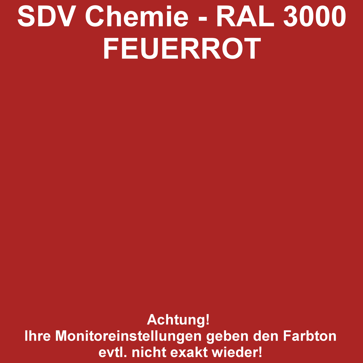 Lackspray RAL 3000 FEUERROT glänzend 6x 400ml Acryllack