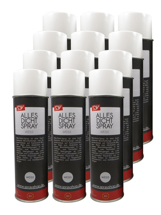 Allesdichtspray weiss 12x 500ml Sprühdichtung Dichtungsspray