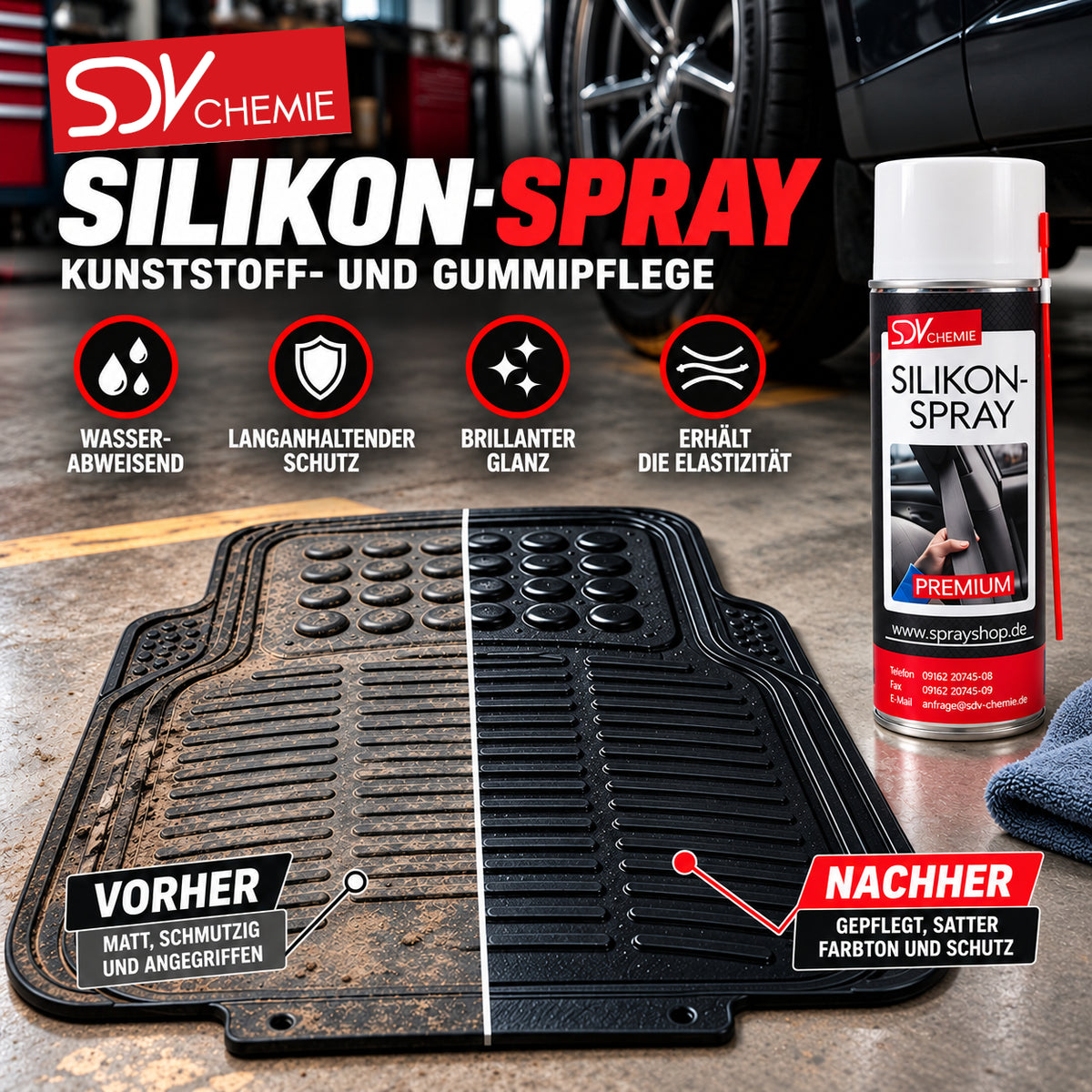 Silikonspray 400ml Eigenschaften
