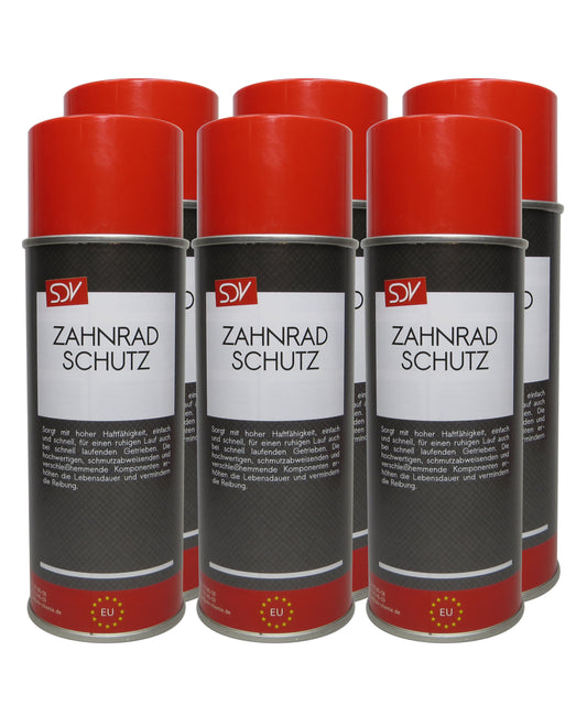 Zahnradschutz 6x 400ml Zahnrad Ketten Spray Zahnradschmierstoff