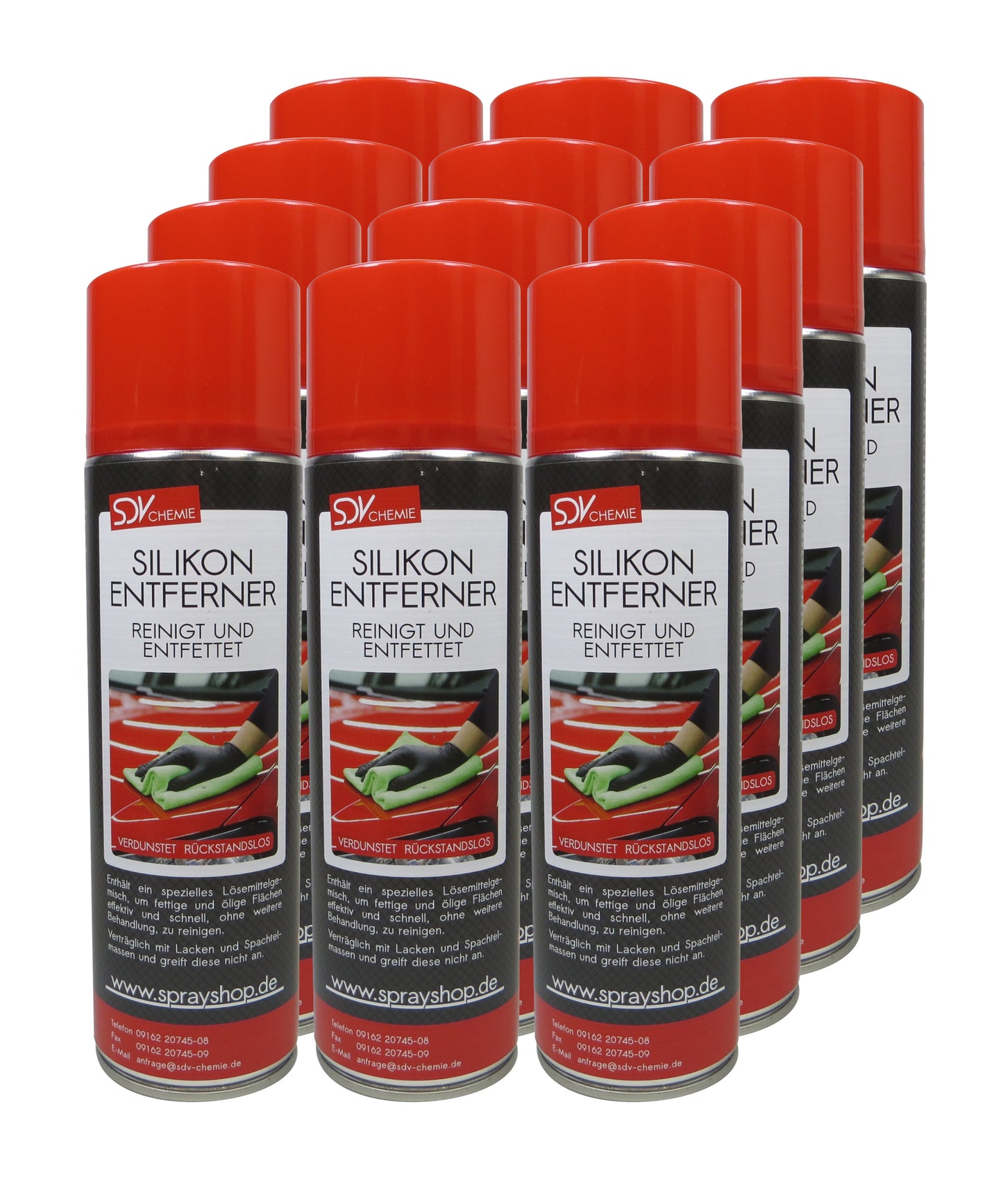 Silikonentferner 12x 500ml für Autolack Lackierer Entfetter