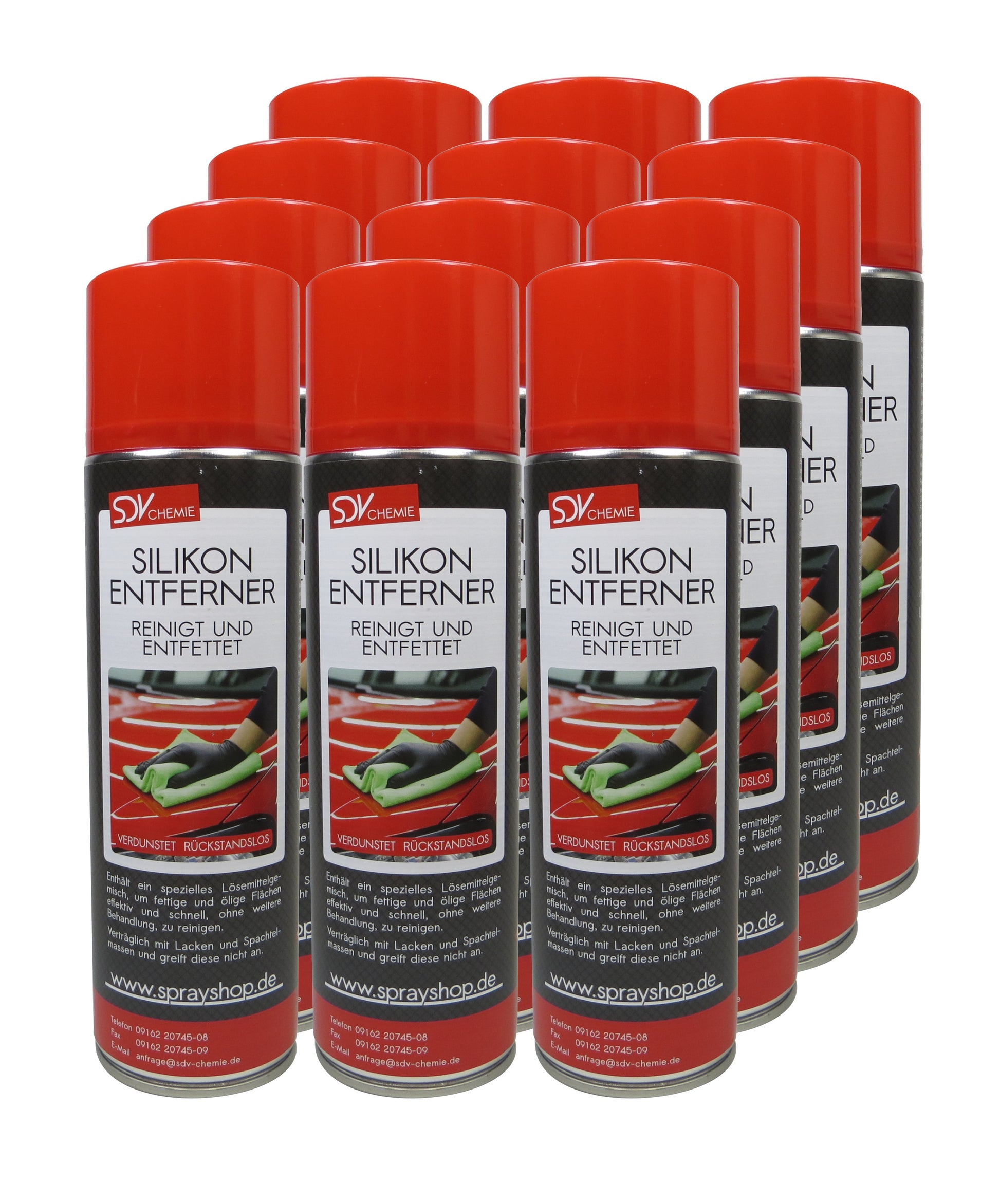Silikonentferner 12x 500ml für Autolack Lackierer Entfetter