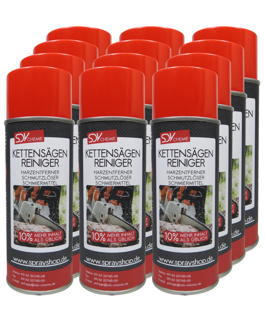 Kettensägenreiniger 12x 440ml Motorsäge Heckenschere Harzentferner