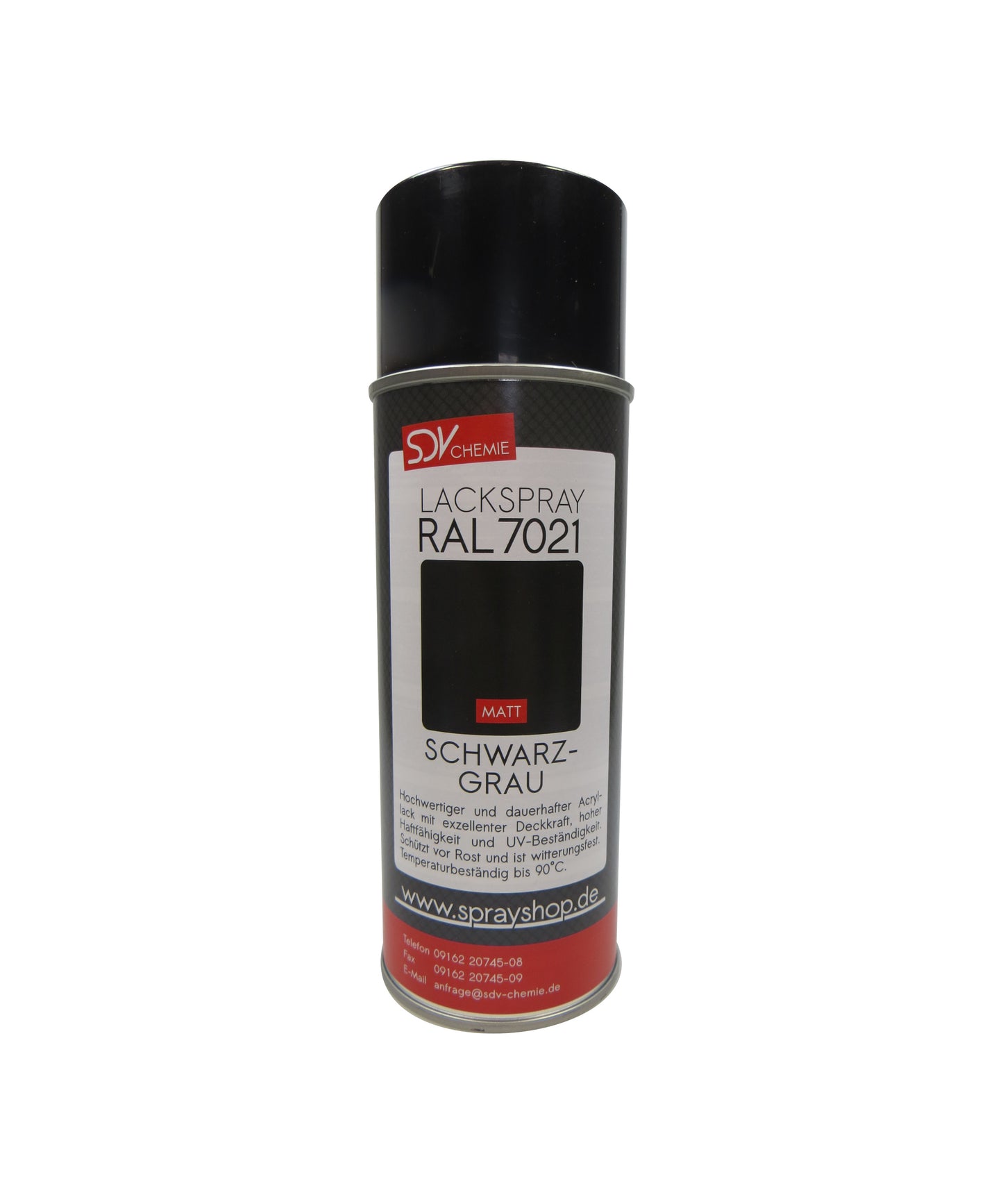 Lackspray RAL 7021 SCHWARZGRAU matt 1x 400ml grau Acryllack