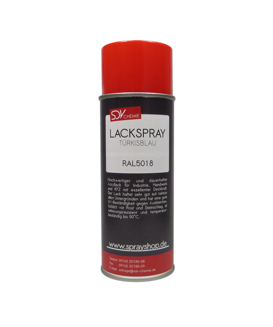 Lackspray RAL 5018 TÜRKISBLAU glänzend 1x 400ml Acryllack