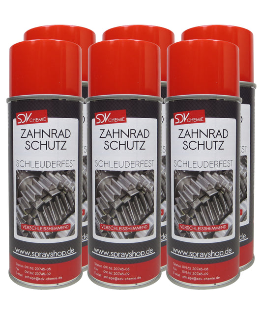 Zahnradschutz 6x 400ml Zahnrad Ketten Spray Zahnradschmierstoff
