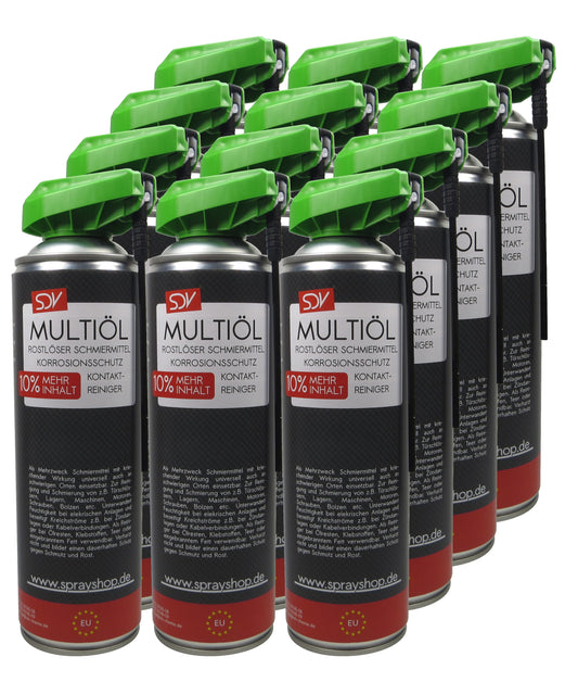 Multiöl Spray 12x 550ml Multifunktionsspray Vielzweckspray Schmieröl