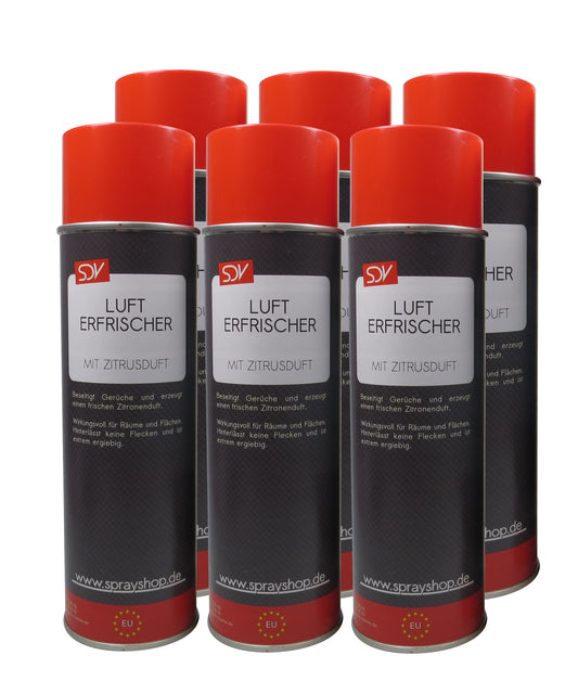 Lufterfrischer Spray Zitrone 6x 500ml Duftspray Raumspray