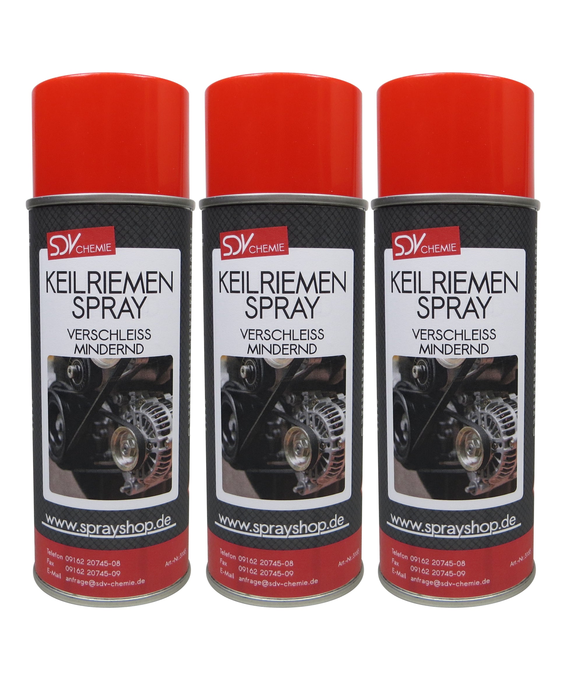 Keilriemenspray 3x 400ml Belt Tensioner Antriebsriemen Spray