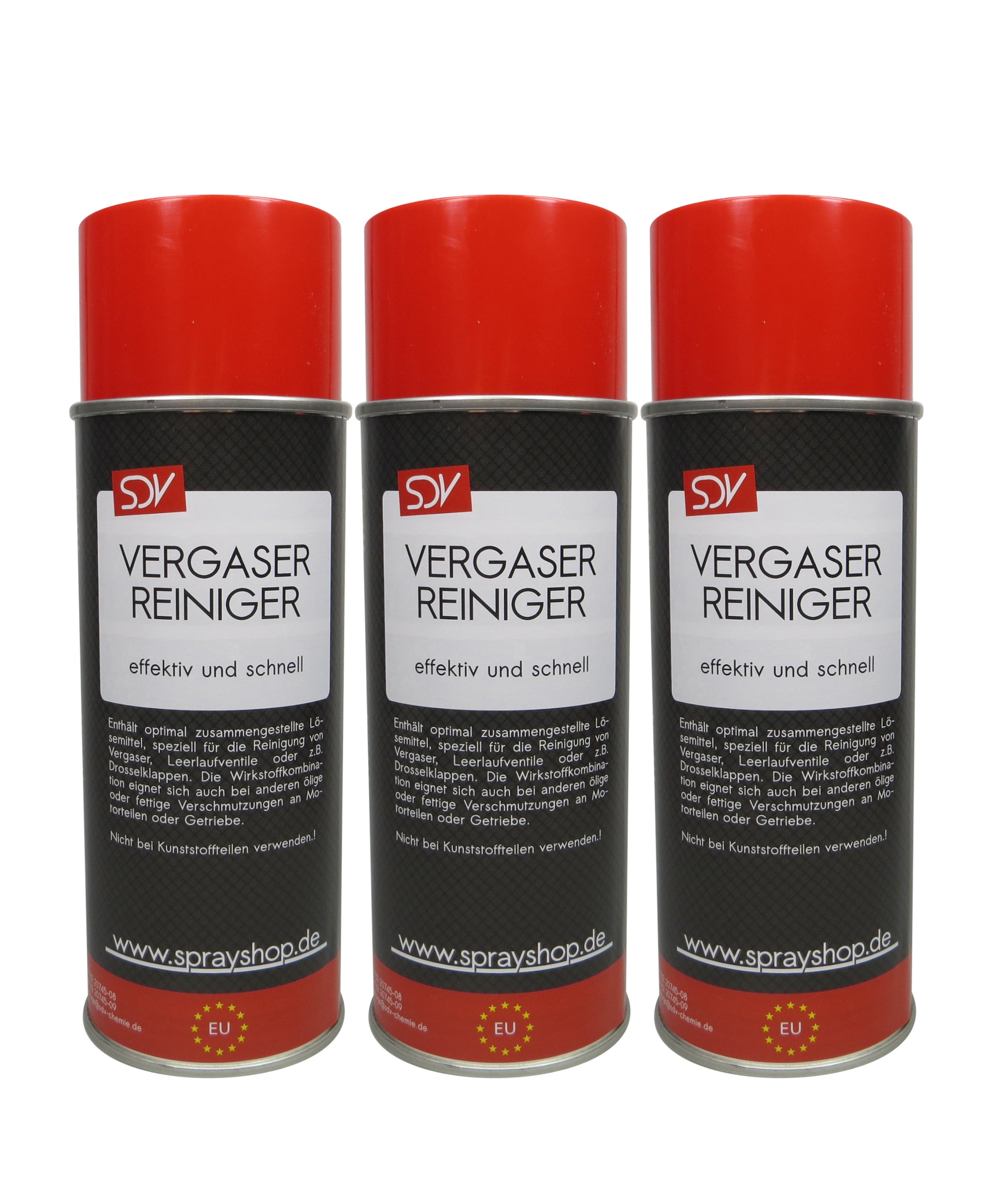 Vergaserreiniger 3x 400ml Drosselklappenreiniger Düsenreiniger