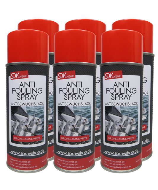 Antifouling transparent milchig 6x 400ml für Propeller Aussenborder