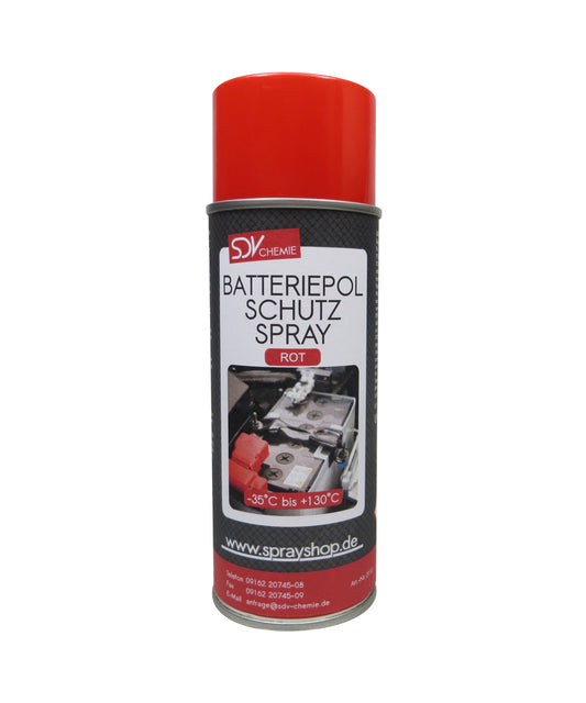 Batteriepolspray rot 1x 400ml Batteriepol Schutz Fett Kontaktfett