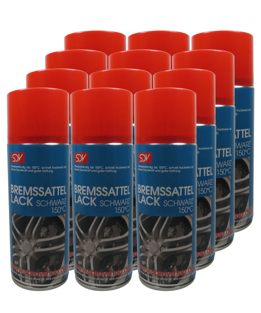 Bremssattellack schwarz glänzend 12x 400ml hitzefest bis 150°C