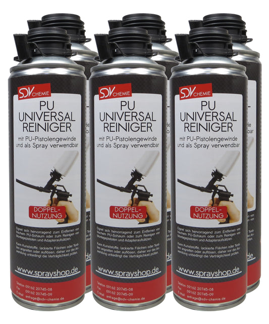 PU Universal Schaum Reiniger 6x 500ml NBS Pistolen Reiniger