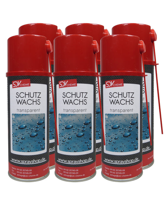 Schutzwachs 6x 400ml transparent milchig Sprühwachs Unterbodenschutz