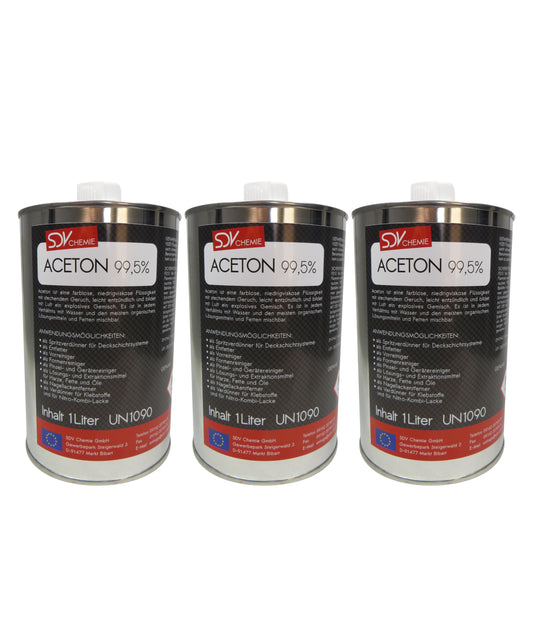 Aceton 6x 1 Liter 99,5% Verdünnung Reiniger Entfetter Lackverdünner