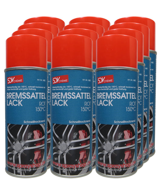 Bremssattellack rot 12x 400ml hitzefest bis 150°C Bremssattelfarbe