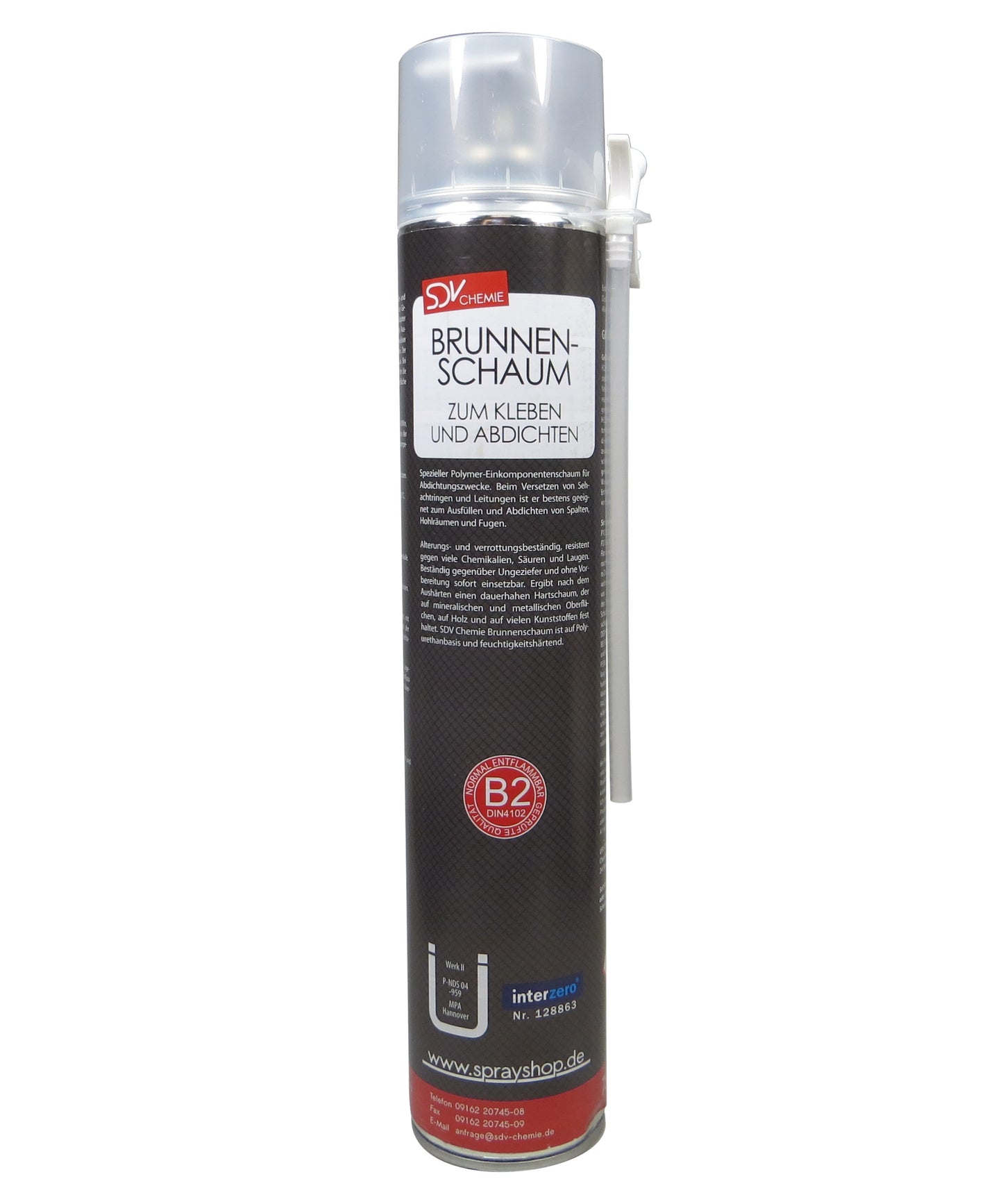 Brunnenschaum B2 1x 750ml Montageschaum Schachtschaum