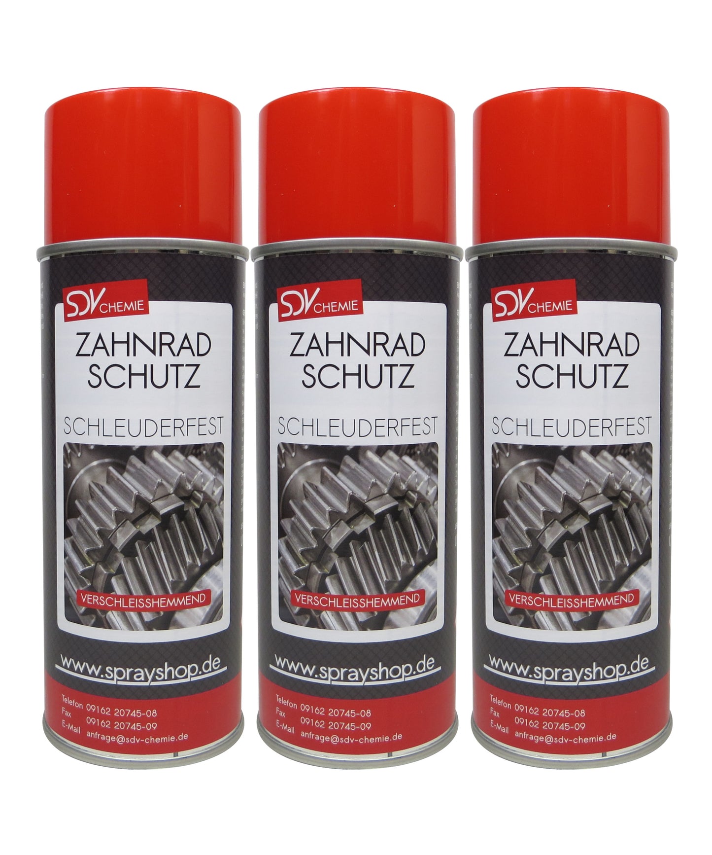 Zahnradschutz 3x 400ml Zahnrad Ketten Spray Zahnradschmierstoff