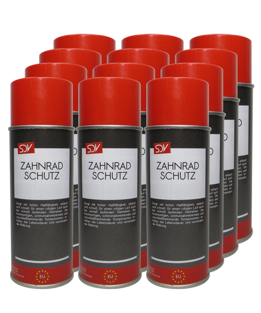 Zahnradschutz 12x 400ml Zahnrad Ketten Spray Zahnradschmierstoff