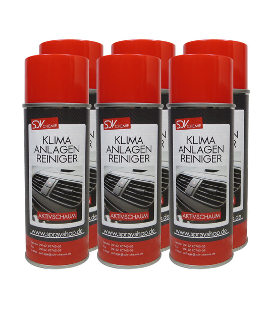 Klimaanlagenreiniger Schaum Spray 6x 400ml mit Sonde Klimaanlage Reinigung