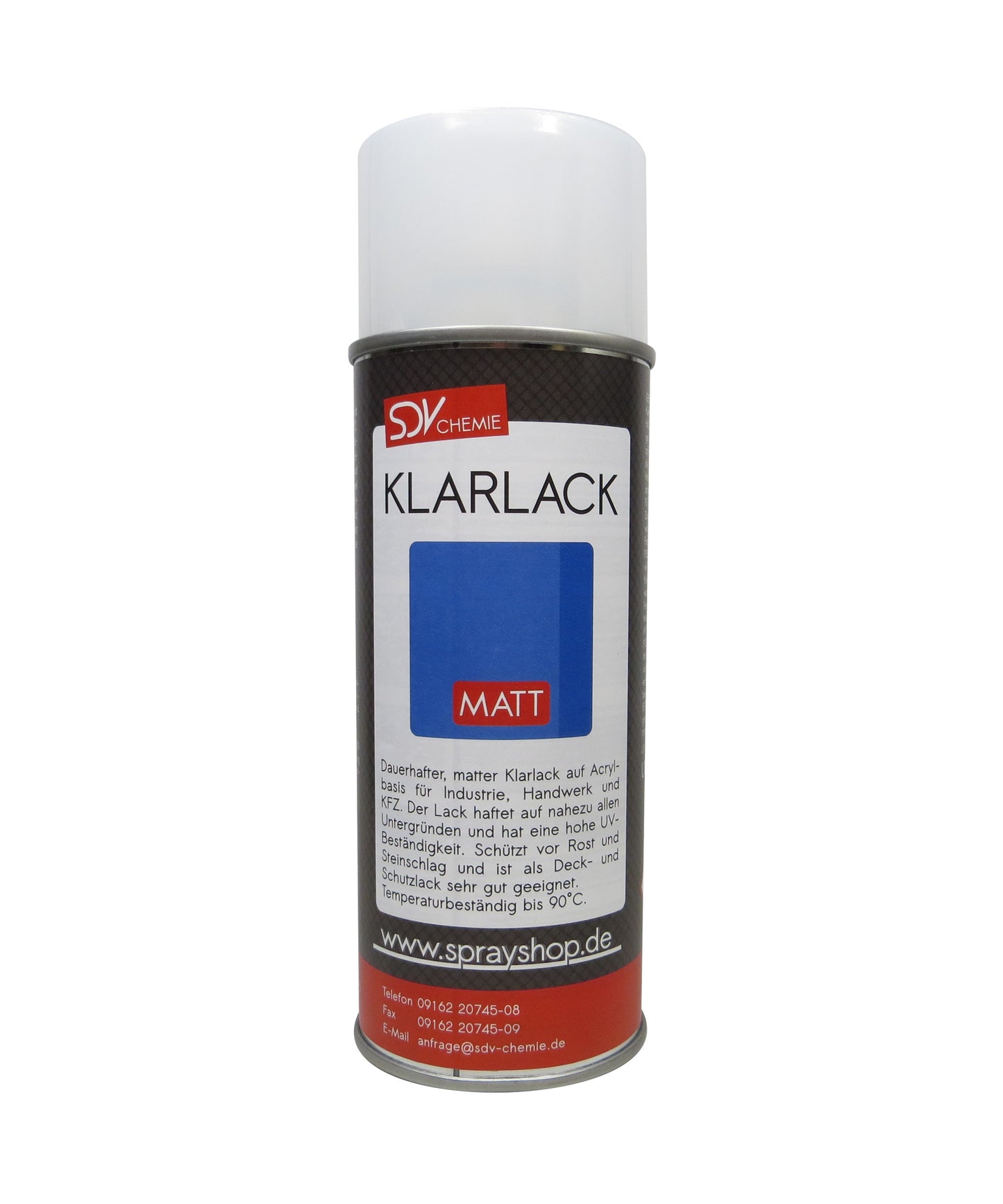 Klarlack Spray matt 1x 400ml Acryl Sprühlack
