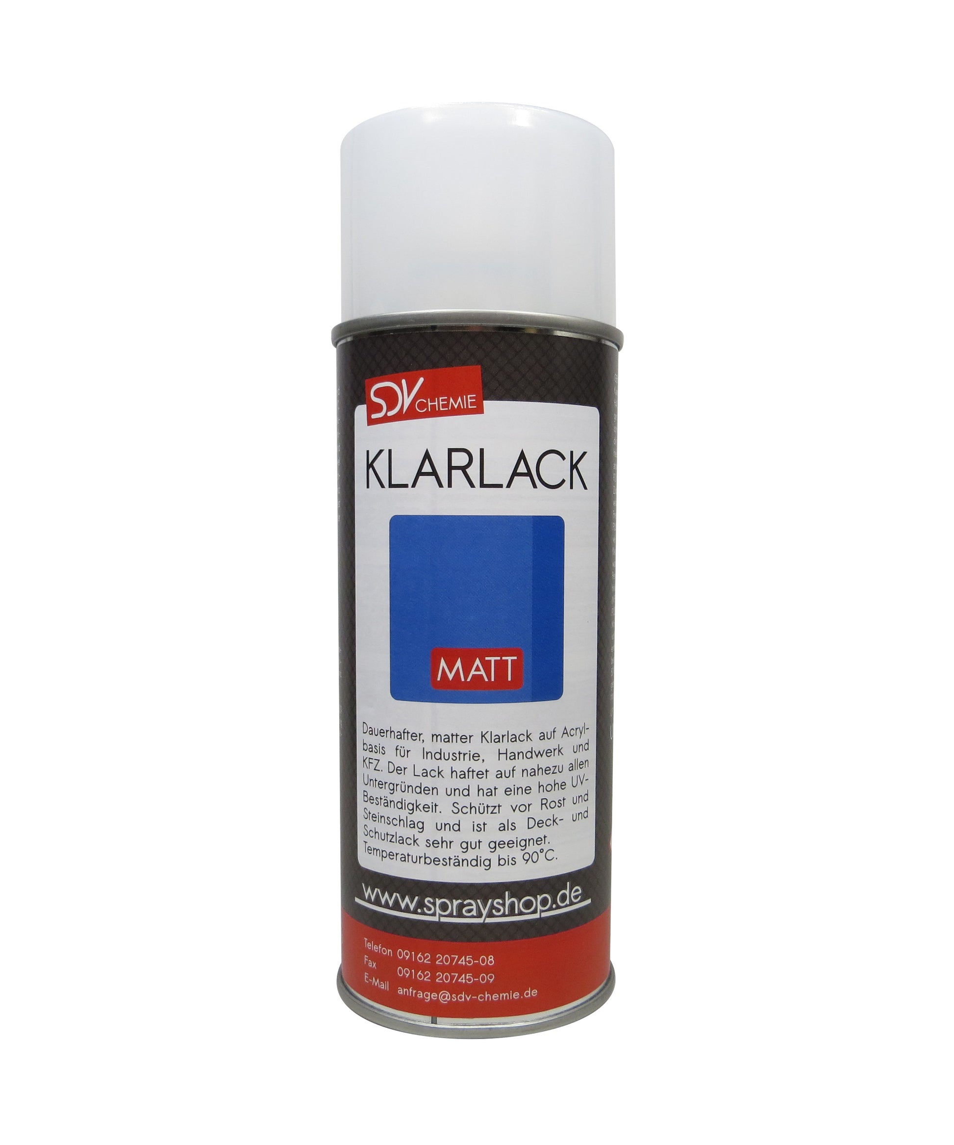 Klarlack Spray matt 1x 400ml Acryl Sprühlack