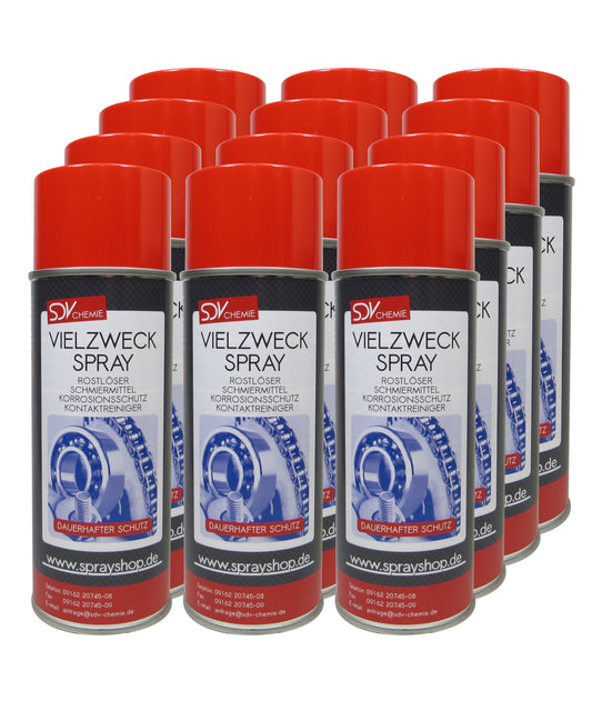Vielzweckspray 12x 400ml Multi Kriech Schmier Öl Korrosionsschutz