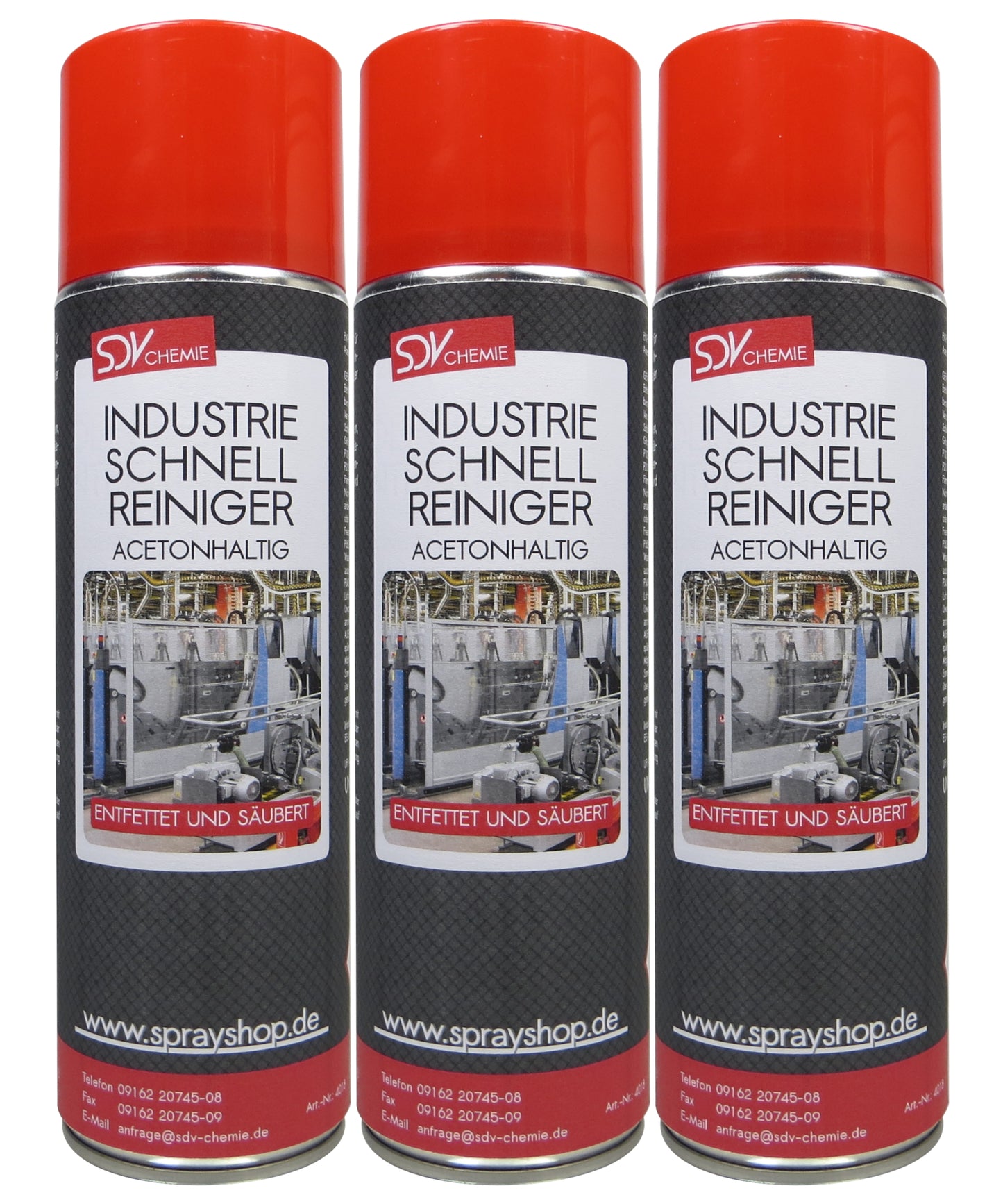 Industriereiniger Spray 3x 500ml Etiketten Entferner Allzweckreiniger