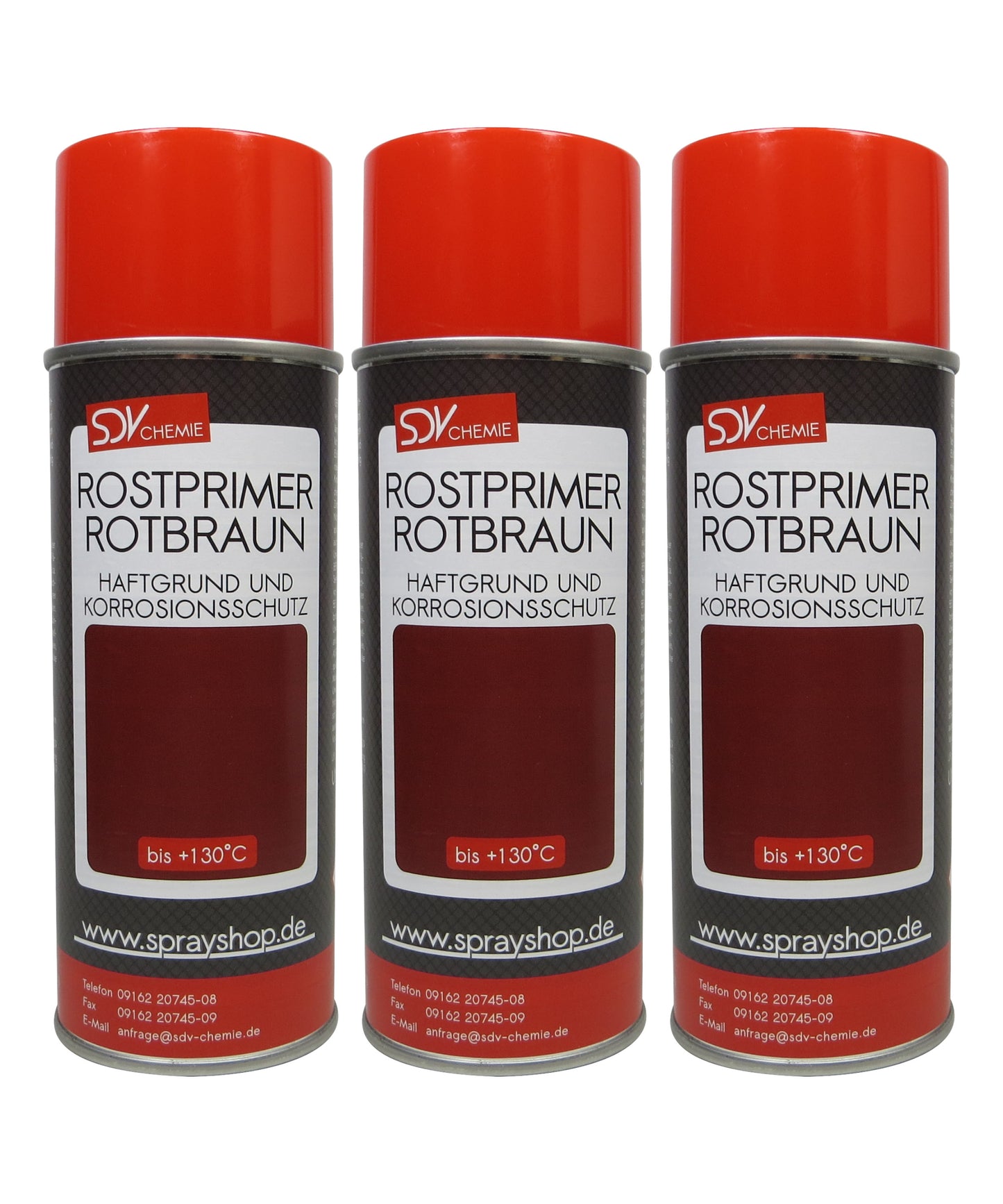 Haftgrund rotbraun 3x 400ml Acryl Grundierung Rostprimer