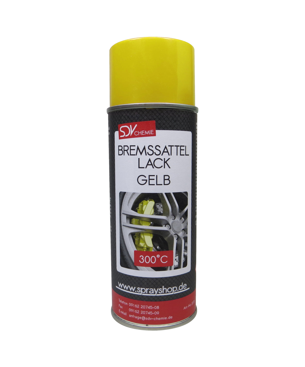 Bremssattellack gelb 1x 400ml hitzefest bis 300°C Bremssattelfarbe
