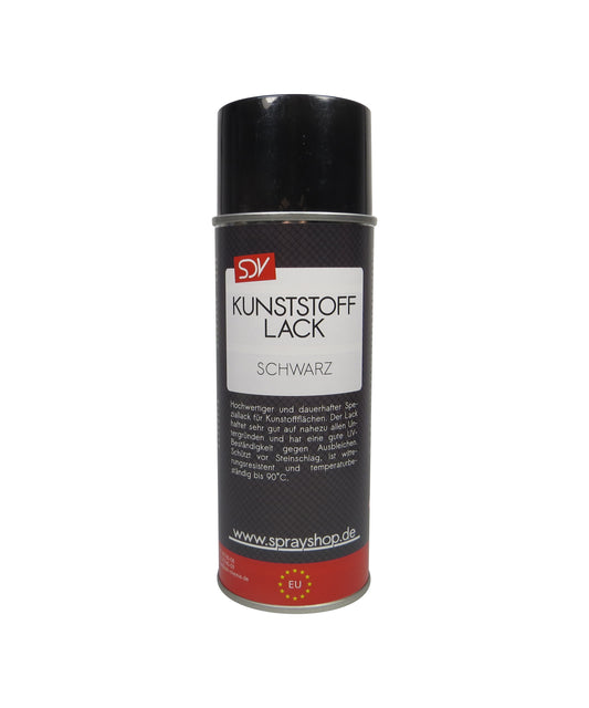 Kunststofflack schwarz matt 1x 400ml Lackspray